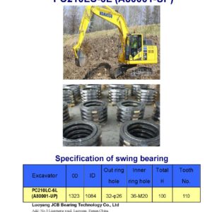 swing bearing for excavator PC210LC-6L（A80001-UP）