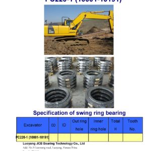 swing bearing for excavator PC220-1（10001-10191）