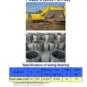 swing bearing for excavator PC220-3（20001-21726）