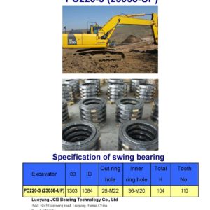 swing bearing for excavator PC220-3（23058-UP）