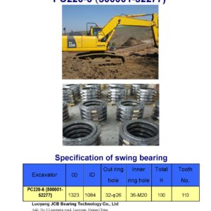 swing bearing for excavator PC220-6（500001-52277）