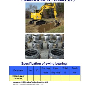 swing bearing for excavator PC228US-3N-W1（30001-UP）