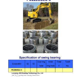 swing bearing for excavator PC228USLC-3