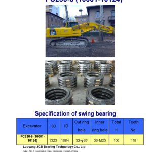 swing bearing for excavator PC230-6（10001-10124）