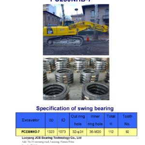 swing bearing for excavator PC230NHD-7