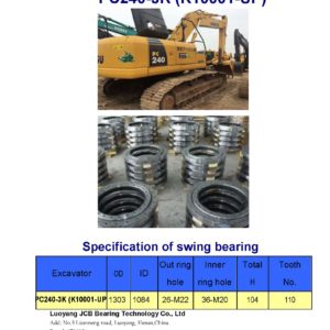 swing bearing for excavator PC240-3K（K10001-UP）