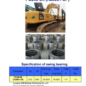 swing bearing for excavator PC240-5K（K20001-UP）