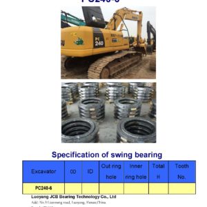 swing bearing for excavator PC240-6