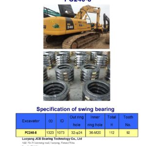 swing bearing for excavator PC240-8