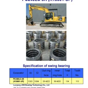 swing bearing for excavator PC240LC-3K（K10001-UP）