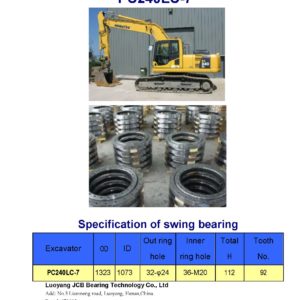 swing bearing for excavator PC240LC-7