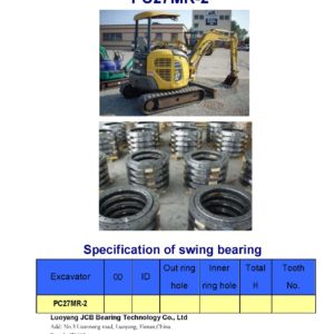 swing bearing for excavator PC27MR-2