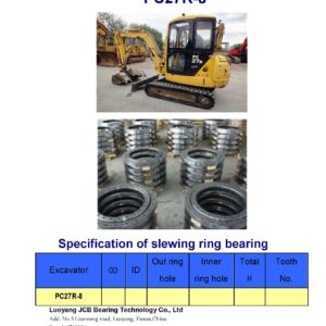 swing bearing for excavator PC27R-8