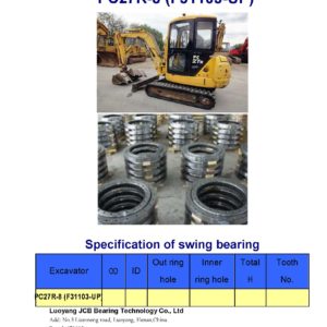 swing bearing for excavator PC27R-8（F31103-UP）