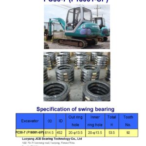 swing bearing for excavator PC30-7 （F18001-UP）