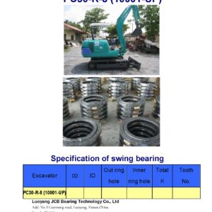 swing bearing for excavator PC30-R-8（10001-UP）