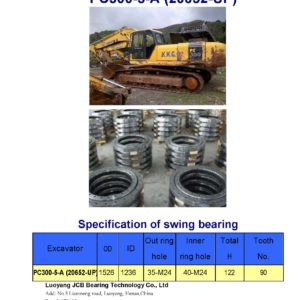 swing bearing for excavator PC300-5-A（20652-UP）