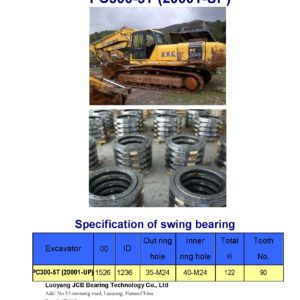 swing bearing for excavator PC300-5T（20001-UP）