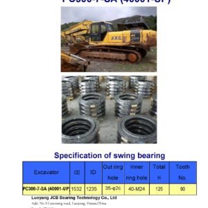 swing bearing for excavator PC300-7-SA（40001-UP）