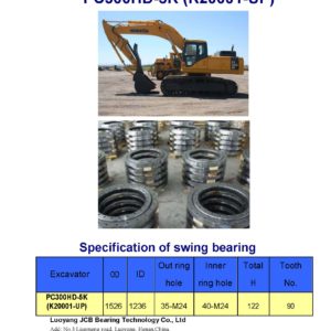 swing bearing for excavator PC300HD-5K（K20001-UP）