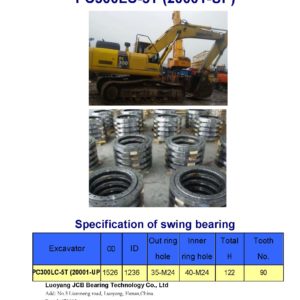 swing bearing for excavator PC300LC-5T（20001-UP）