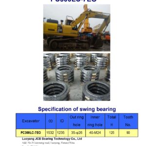 swing bearing for excavator PC300LC-7EO