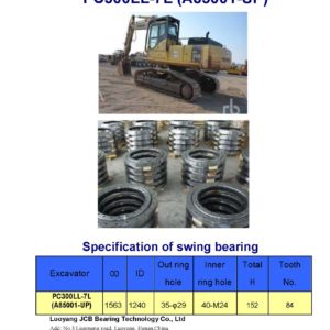swing bearing for excavator PC300LL-7L（A85001-UP）