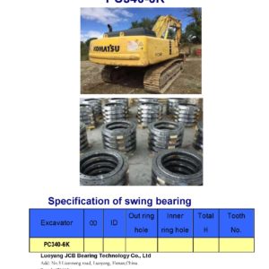 swing bearing for excavator PC340-6K