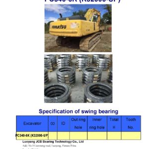 swing bearing for excavator PC340-6K（K32000-UP）