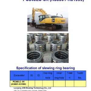 swing bearing for excavator PC340LC-6K（K30001-K31999）