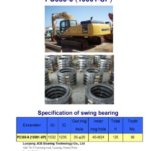 swing bearing for excavator PC350-6（10001-UP）