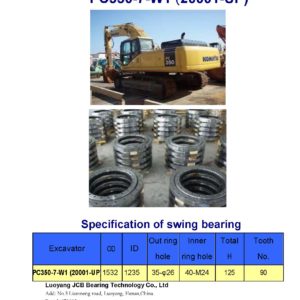 swing bearing for excavator PC350-7-W1（20001-UP）