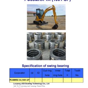 swing bearing for excavator PC35MRX-1A（1001-UP）