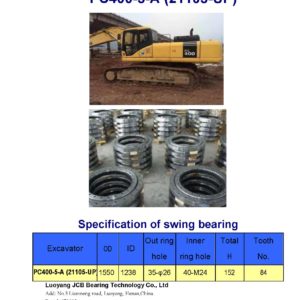 swing bearing for excavator PC400-5-A（21105-UP）