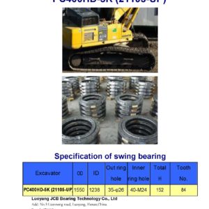 swing bearing for excavator PC400HD-5K（21105-UP）