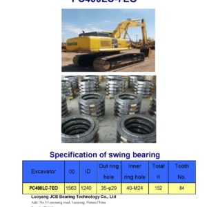 swing bearing for excavator PC400LC-7EO