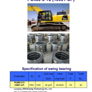 swing bearing for excavator PC450-6-T2（10001-UP）