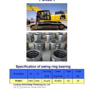 swing bearing for excavator PC450-7