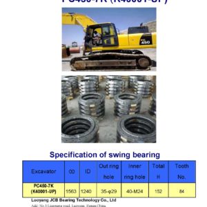 swing bearing for excavator PC450-7K（K40001-UP）