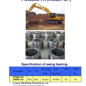 swing bearing for excavator PC450LC-7K（K40001-UP）