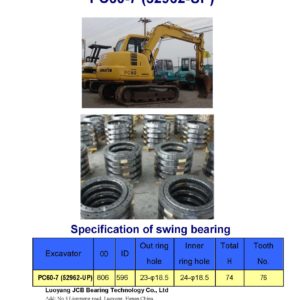 swing bearing for excavator PC60-7（52962-UP）