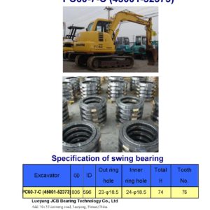 swing bearing for excavator PC60-7-C（45001-52373）