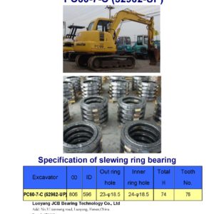 swing bearing for excavator PC60-7-C（52962-UP）