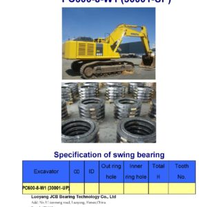 swing bearing for excavator PC600-8-W1（30001-UP）