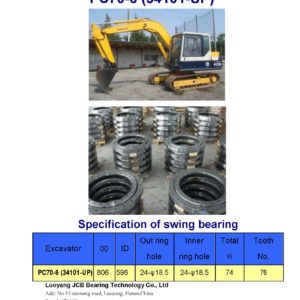 swing bearing for excavator PC70-6（34101-UP）