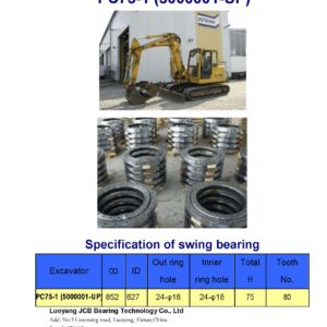swing bearing for excavator PC75-1 （5000001-UP）