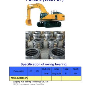 swing bearing for excavator PC750-6（10001-UP）