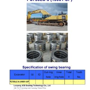 swing bearing for excavator PC750LC-6（10001-UP）