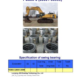 swing bearing for excavator PC800-6（30001-30999）