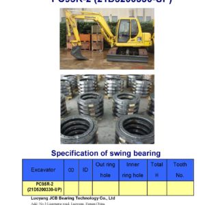 swing bearing for excavator PC95R-2 （21D5200330-UP）
